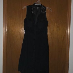 Fit and flair high low dress